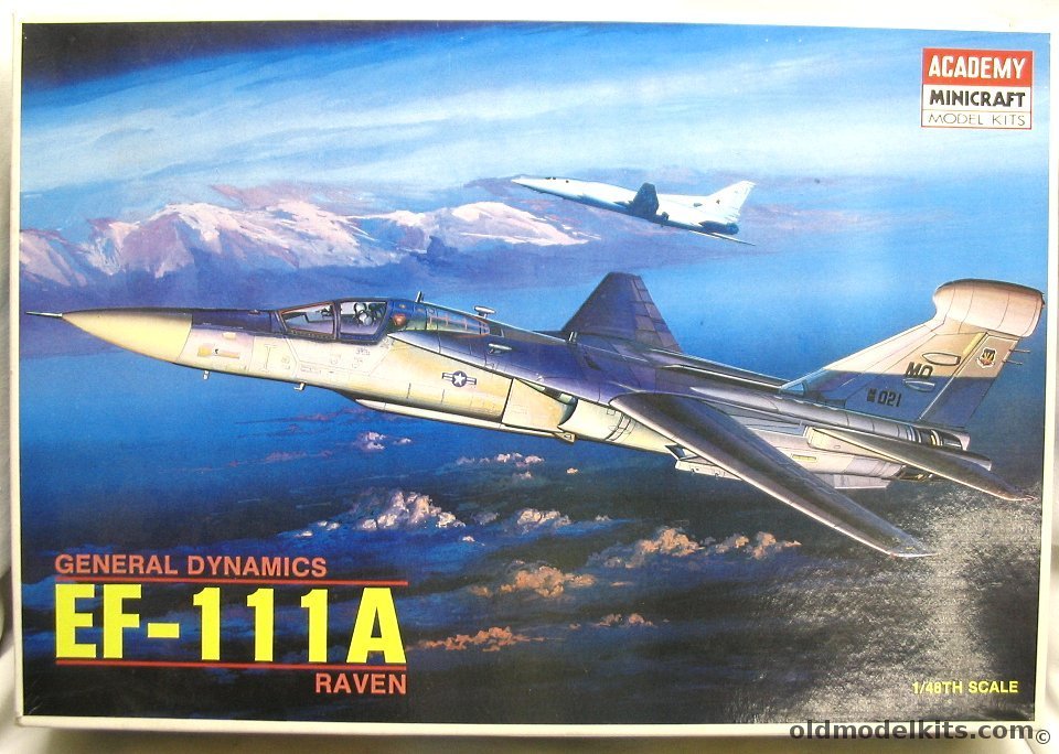 Academy 1/48 EF-111A Raven, 1676 plastic model kit